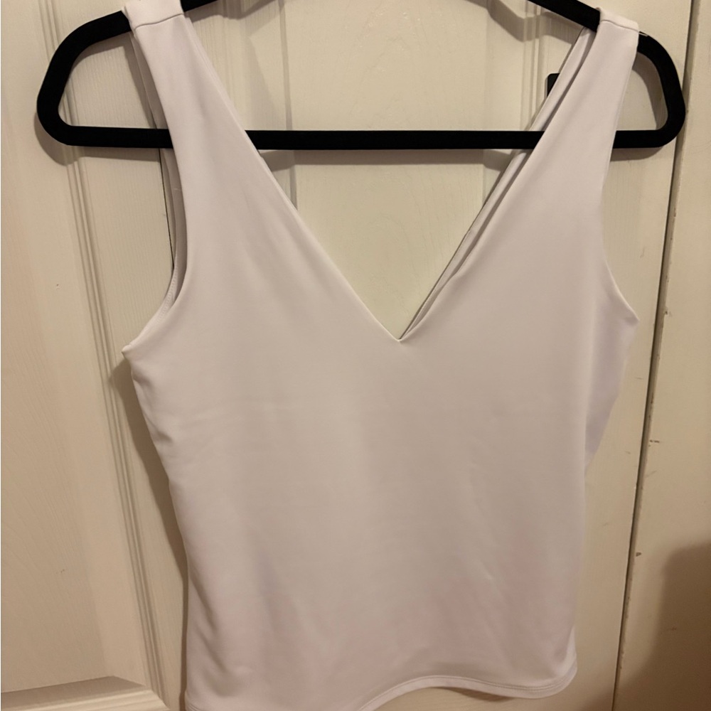 Express White Backless Sleeveless Tank Top